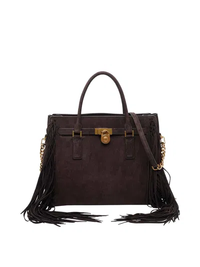 Michael Michael Kors Hamilton Satchel Bag In Brown