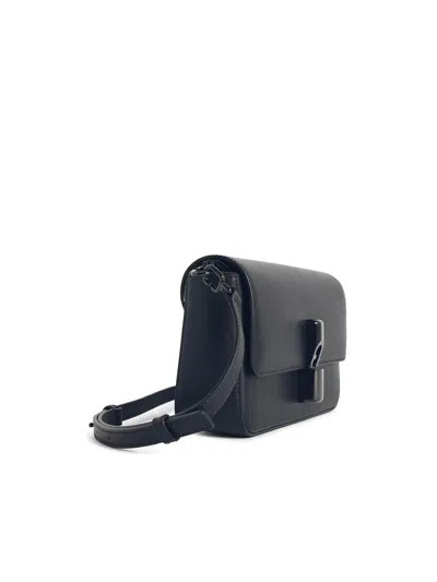 Furla Iridea Black Leather S Crossbody Bag In Black