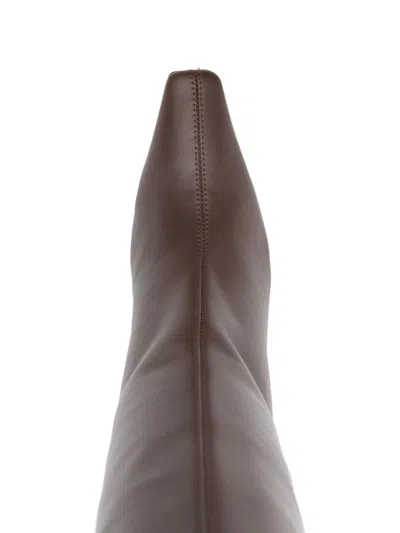 Giuseppe Zanotti Janiee Leather Heel Boots In Brown