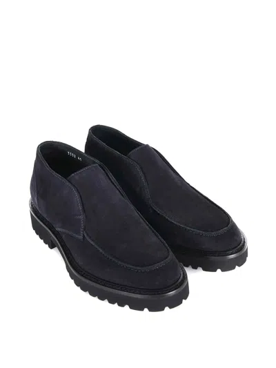Doucal's Doucals Suede Ankle Boot In Blue