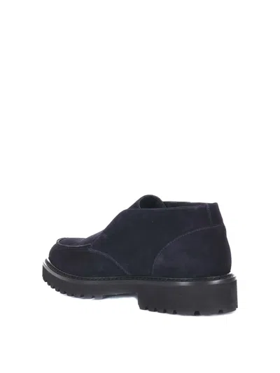 Doucal's Doucals Suede Ankle Boot In Blue