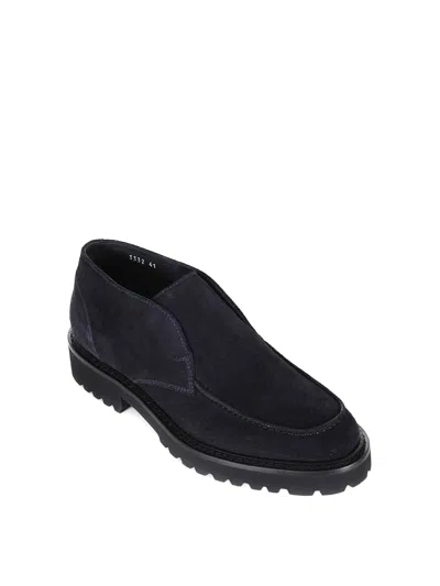 Doucal's Doucals Suede Ankle Boot In Blue