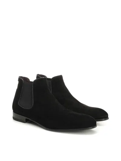 Lidfort Chelsea Boot In Suede In Black
