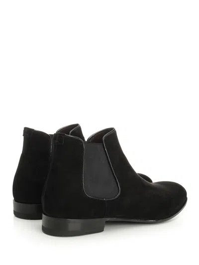 Lidfort Chelsea Boot In Suede In Black