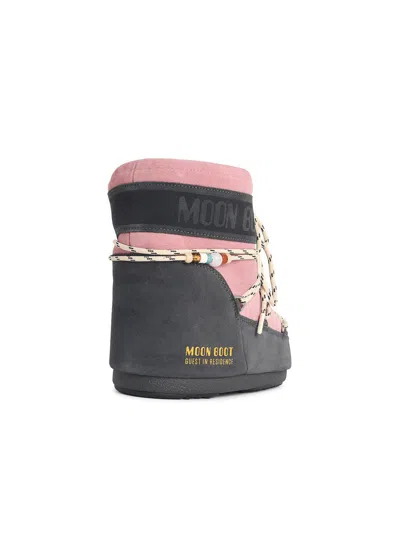 Moon Boot Two-tone Suede S X Guest In Residence Icon Low Ankle Boots In Multi