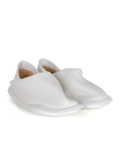 Camper Shoes By Issey Miyakemade Of Calfskin In White