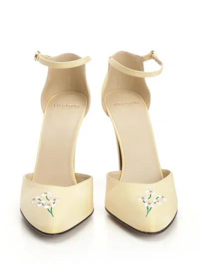 Valentino Hi Dolly Pumps In Yellow