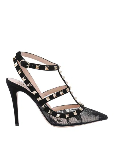 Valentino Rockstud Decollete In Black
