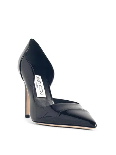 Jimmy Choo Brigitte 100 Black Patent Leather Pumps In Black