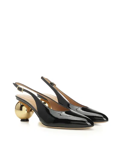 Ferragamo Detailed Archive Heel 01k4437848791c Nerobiscotto In Black