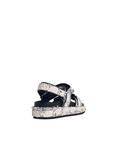 Tory Burch Kira Leather And Fabric Sports Sandals In Multi