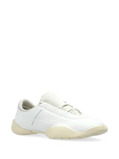 Y-3 Y 3 Regu Leather Sneakers In White