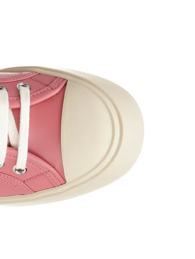 Marni Platform Sneakers With Smooth Leather Upper In Pink
