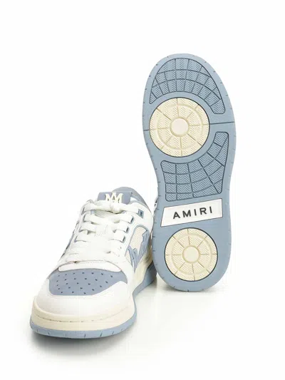 Amiri Low Top Star Perforated Sneakers In Blue