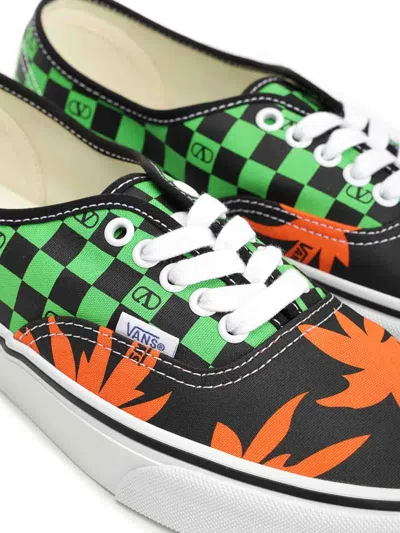 Valentino Garavani X Vans Men's Tess St Vlogo Tropical Canvas Low-top Sneakers In Green
