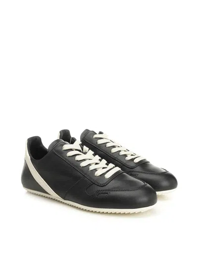 Rick Owens Minimal Sneakers In Black