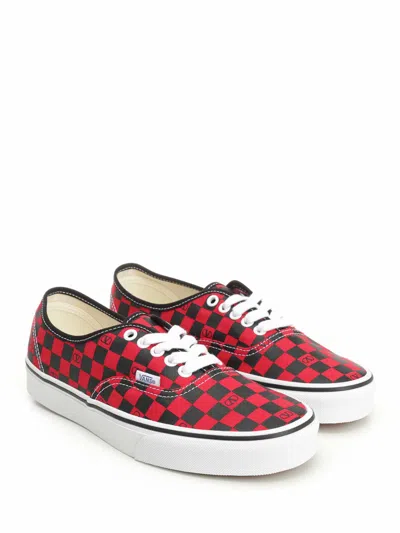 Valentino X Vans Men's Tess St Vlogo Check Canvas Low-top Sneakers In Black