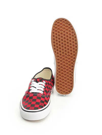 Valentino X Vans Men's Tess St Vlogo Check Canvas Low-top Sneakers In Black