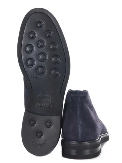 Jerold Wilton Suede Ankle Boots In Blue