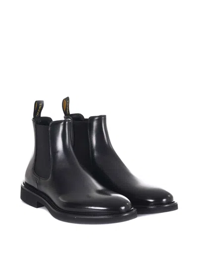 Doucal's Doucals Brushed Leather Ankle Boots In Black