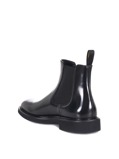 Doucal's Doucals Brushed Leather Ankle Boots In Black