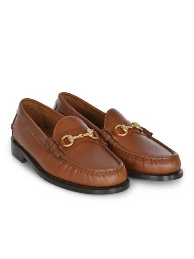 Sebago Moccasin Made Of Smooth Leather In Brown
