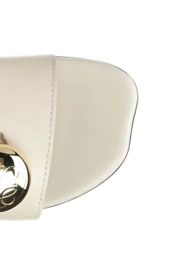 Loewe Slide Pebble In White