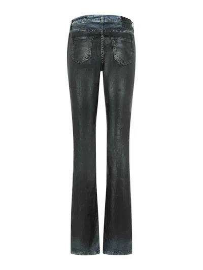 Acne Studios Slim Fit Cotton Jeans With Faded Effect In Multi