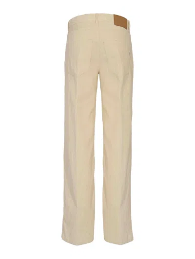 Dondup Jacklyn Corduroy Trousers In Animal Print