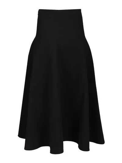 Jacquemus Triangle Skirt Skirts Black In Multi