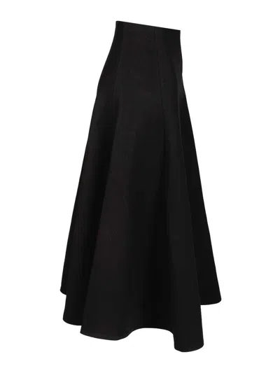Jacquemus Triangle Skirt Skirts Black In Multi
