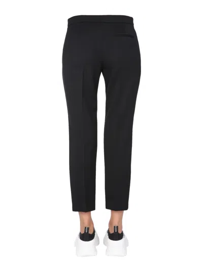 Alexander Mcqueen Alexander Mc Queen Cropped Straight Trousers In Black