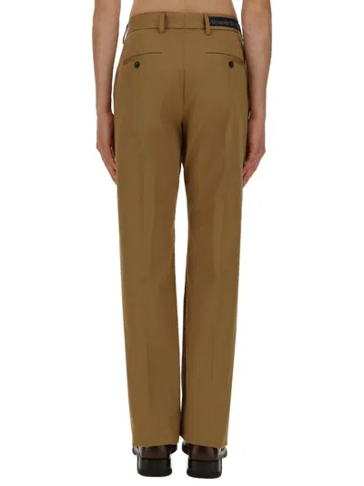 Alexander Mcqueen Alexander Mc Queen Pants With Logo In Brown