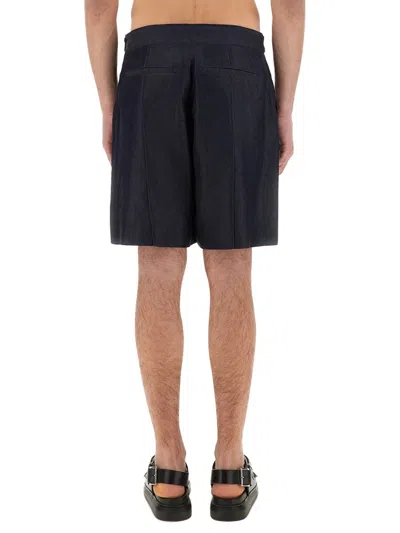 Alexander Mcqueen Alexander Mc Queen Short In Denim In Blue