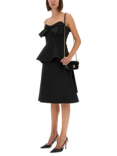 Alexander Mcqueen Alexander Mc Queen Strapless Corset Top In Black