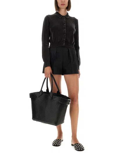 Alexander Wang Cardigan With Collar In Black