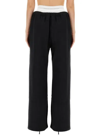 Alexander Wang T T By Alexander Wang Relaxed Black Wide-leg Pants