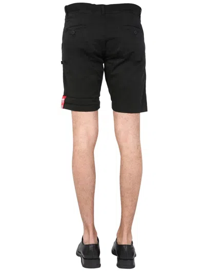 Alpha Industries Bermuda With Logo In Black
