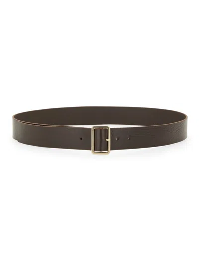 Alysi Leather Belt In Brown