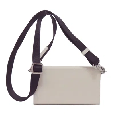 Pre-owned Fendi Black White Leather Shoulder Bag () In Multi