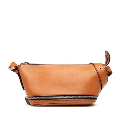 Pre-owned Fendi Brown Leather Shoulder Bag ()
