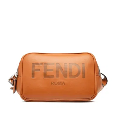 Pre-owned Fendi Brown Leather Shoulder Bag ()