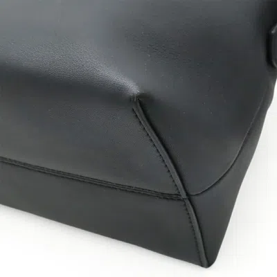 Pre-owned Fendi By The Way Black Leather Handbag Shoulder Bag ()