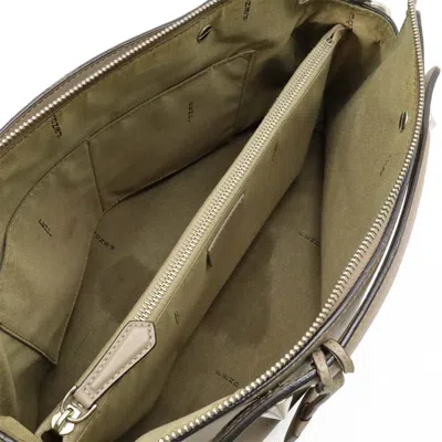 Pre-owned Fendi By The Way Grayish Leather Handbag Shoulder Bag ()