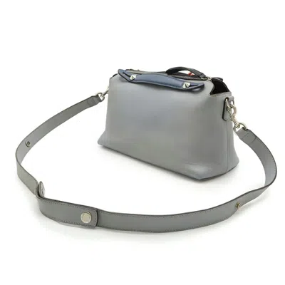 Pre-owned Fendi By The Way Red Color Leather Handbag Shoulder Bag ()