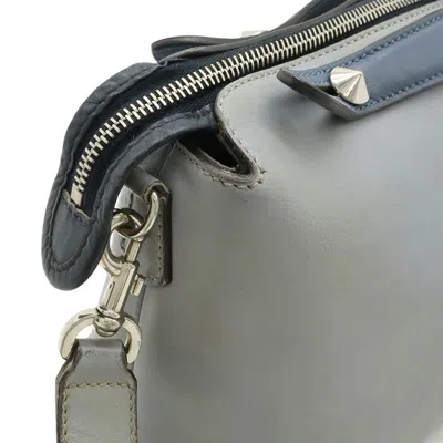 Pre-owned Fendi By The Way Red Color Leather Handbag Shoulder Bag ()