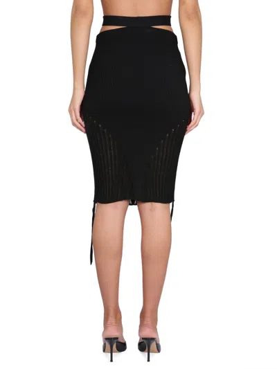 Andreädamo Andreadamo Midi Skirt In Black