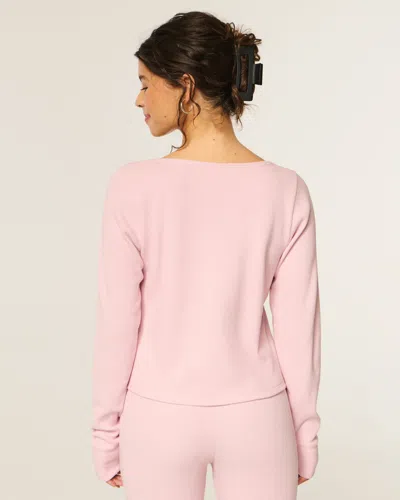 Gilly Hicks Always Cozy Waffle Long-sleeve Scoop Top