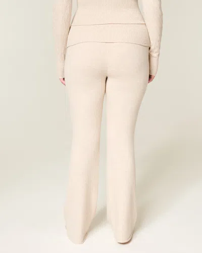 Gilly Hicks Sweater-knit Foldover Bootcut Pants