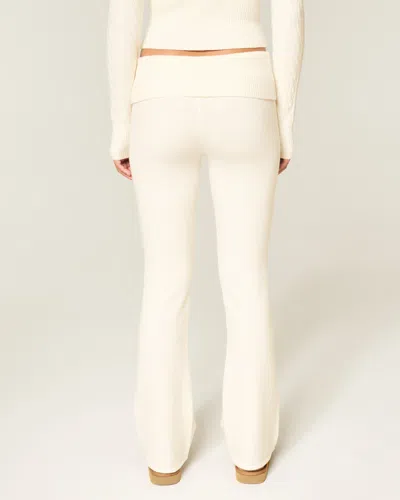 Gilly Hicks Sweater-knit Foldover Bootcut Pants